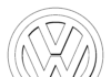 Volswagen logo znaczek volswagen logo - znaczek kolorowanka do drukowania