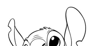 Wesoły Stitch wesoły stitch kolorowanka do drukowania