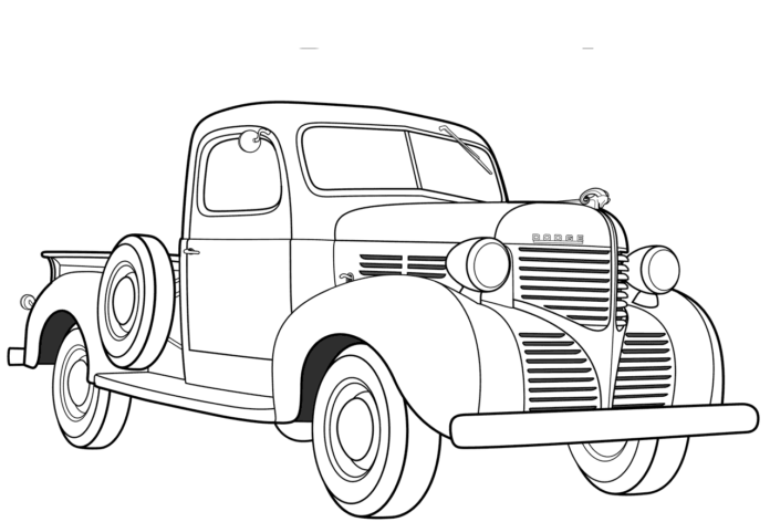 1939 pickup kolorowanka do druku dodge