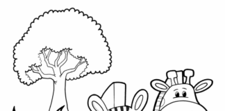 Afrykańskie zwierzaki afrykańskie zwierzęta kolorowanka online