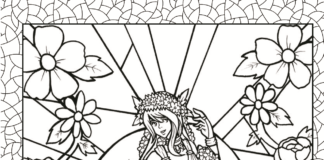 Dekoracja okienna dekoracja okienna kolorowanka online