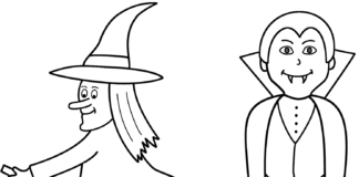 Demon i baba jaga demon i babajaga kolorowanka online