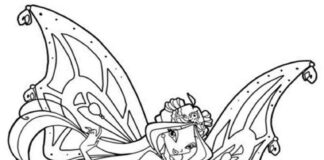 Dziewczyna ze skrzydłami dziewczyna ze skrydłami kolorowanka online