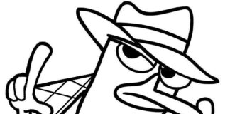 Dziobak z bajki pepe dziobak z bajki kolorowanka do drukowania