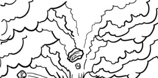 Gazy wulkaniczne gazy wulkaniczne kolorowanka online