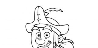 Gruby pirat gruby pirat kolorowanka online