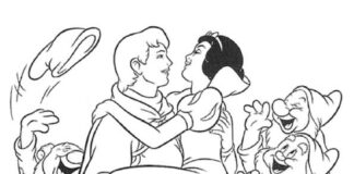 7 krasnoludków z bajki Disneya kolorowanka 7 krasnoludków z bajki disneya do druku