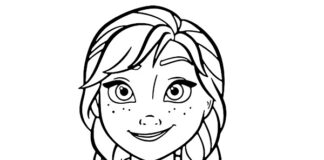 Anna z Krainy Lodu kolorowanka anna kraina lodu księżniczka do druku