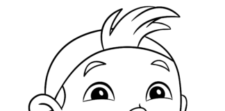 Cubby przyjaciel kolorowanka cubby z bajki jake i piraci od disneya do druky