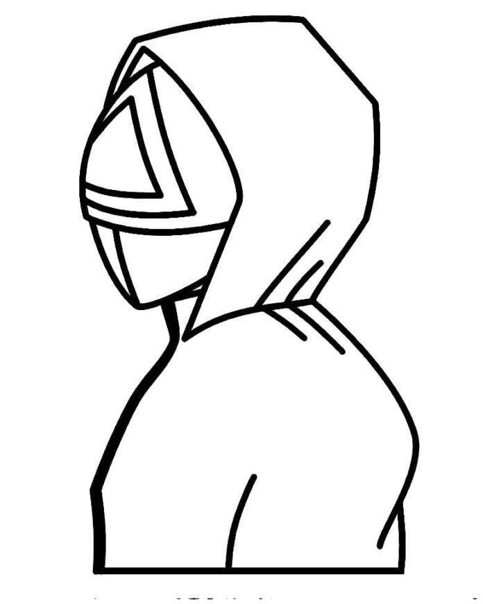 kolorowanka dzieci ze squid game do wydruku online - skłid game.