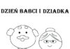 Malowannka i kolorowanka dzien babci i dziadka do druku online dla dzieci
