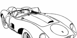 250 GTO najdroższy samochód kolorowanka ferrari 250 GTO do druku online