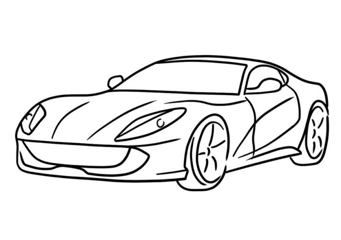 kolorowanka ferrari 812 Superfast do druku online