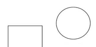 Figury geometryczne dla dzieci Poznaj i pokoloruj - kolorowanka figury geometryczne do druku online