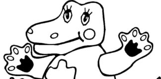 Zwierzątko dla dzieci kolorowanka gad do kolorowania dla dzieci