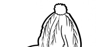 Kolorowanka z czapką górniczą na święto górnika - Barbórkę