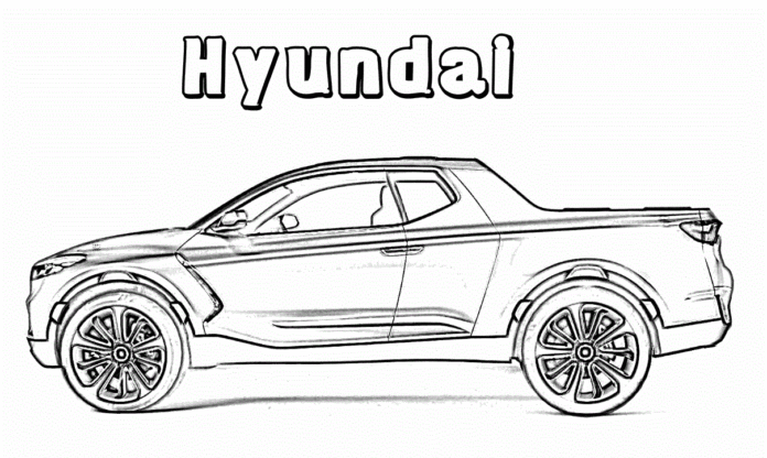 kolorowanka hyundai santa cruz