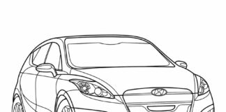 Miejski i10 kolorowanka Hyundai i10 do druku online