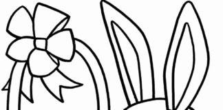 Króliczek wielkanocny i pisanki kolorowanka króliczek wielkanocny do druku dla dzieci