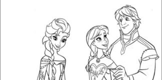 Dziewczyn z Kraina Lodu Disneya kolorowanka księżniczka kraina lodu do druku dla dziewczyn