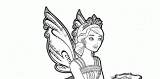 Wróżka dla dziewczyn kolorowanka księżniczka wróżka dla dziewczyn do druku online