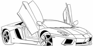 Aventador – auto super szybkie kolorowanka lamborghini aventador svj do druku dla chłopców