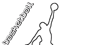 Michael Jordan logo Chicago Bulls kolorowanka michael jordan nba chicago bulls koszykówka do druku