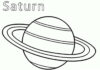 kolorowanka planeta saturn