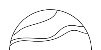 Planeta Wenus kolorowanka platena wenus do druku dla dzieci