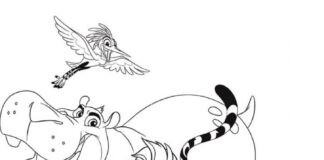 Postacie z Króla Lwa kolorowanka postacie z króla lwa dla dzieci do druku i online