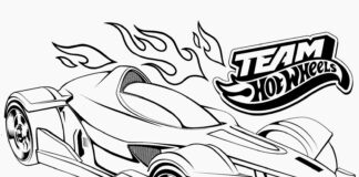 Samochód na torze kolorowanka samochód wyścigowy do druku dla chłopców