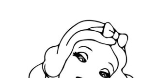 Księżniczka z bajki Disneya kolorowanka śnieżka z bajki do druku disney online