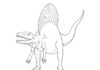 kolorowanka spinozaur do druku dinozaur