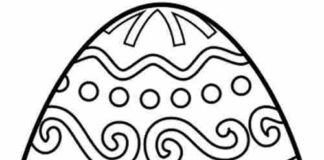 Szablon z jajkiem kolorowanka szablon pisanki