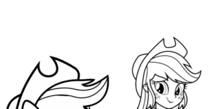 Kucyk Pony i dziewczyna z Equestra kucyk pony i equestra girl kolorowanka online