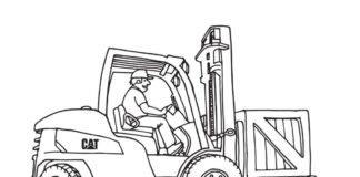 Transport skrzyni przewożenie skrzyni kolorowanka online