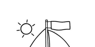 rysunek żaglówki kolorowanka do druku