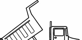 Samochód do transportu piachu samochód do transportu piachu kolorowanka online