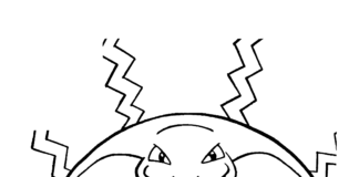 Wąż z bajki Pokemon wąż z bajki Pokemon kolorowanka online