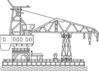 Dla chłopców żuraw portowy kolorowanka do druku online