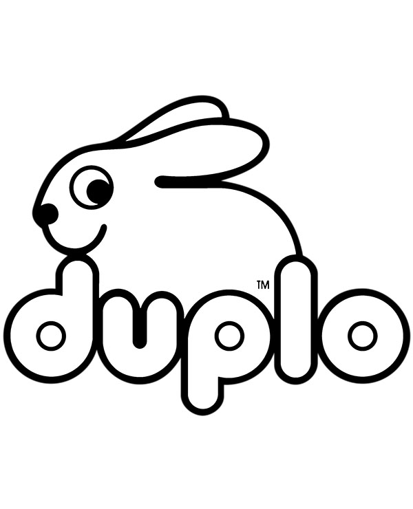 kolorowanka lego duplo logo do druku dla dzieci