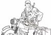 Motocykl wojskowy kolorowanka motocykl wojskowy dod ruku online