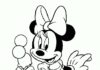 kolorowanka myszka minnie z bajki disneya do druku