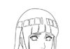 kolorowanka naruto Hyuga Hinata do druku online