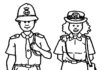 Policja na służbie policja na służbie kolorowanka online