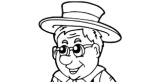 Święto dziadków dzień dziadka obrazek do drukowanai