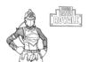 Fortnite rycerz Kolorowanka do drukowania Fortnite rycerz