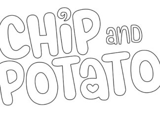 Kolorowanka online Logo Chip and potato