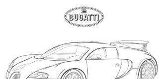 Koloroanka online Bugatti Divo