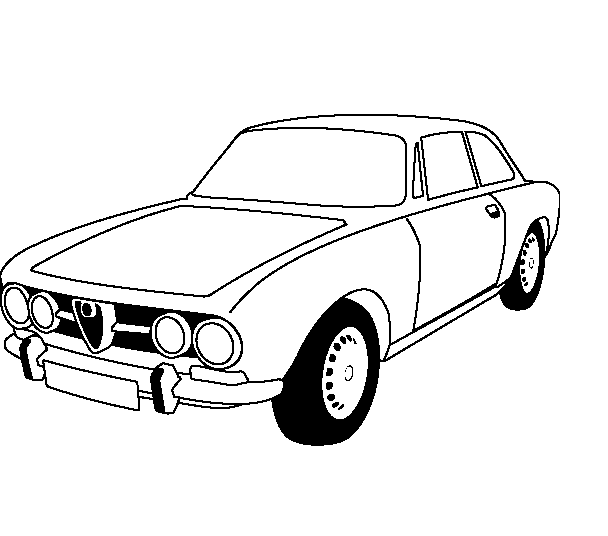 Kolorowanka online Alfa-Romeo-1750-GTV